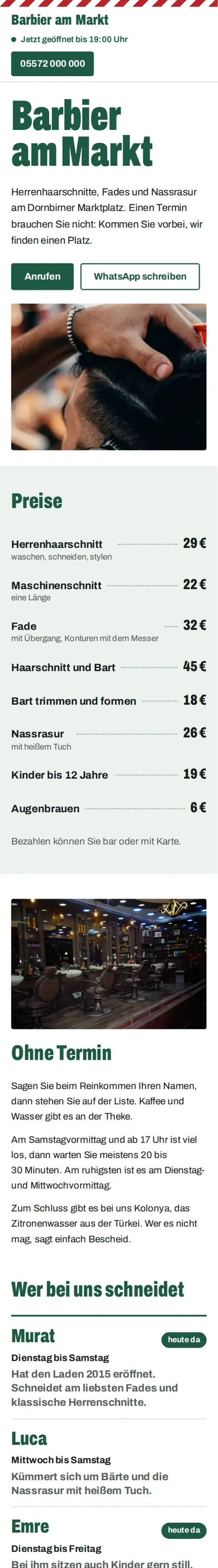 Vorschau der Beispielseite Barbier am Markt am Handy